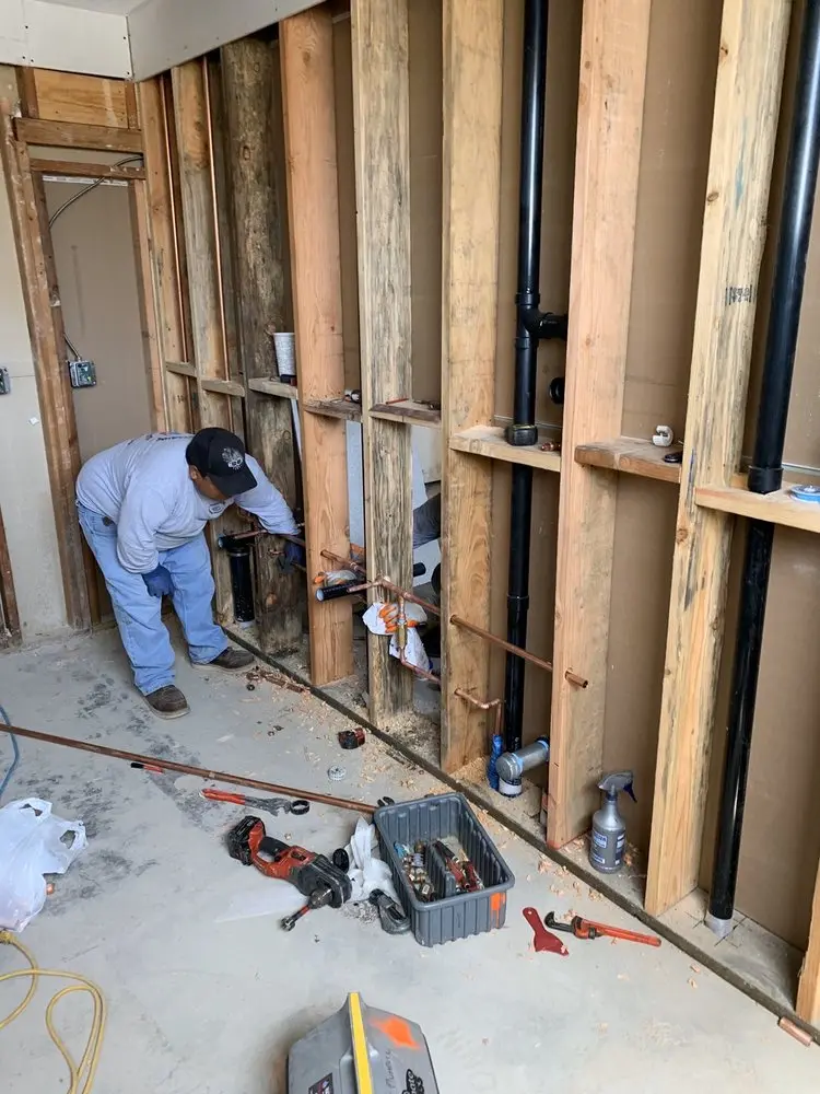 Commercial rough-in plumbing for Gas Line Repair in Uptown